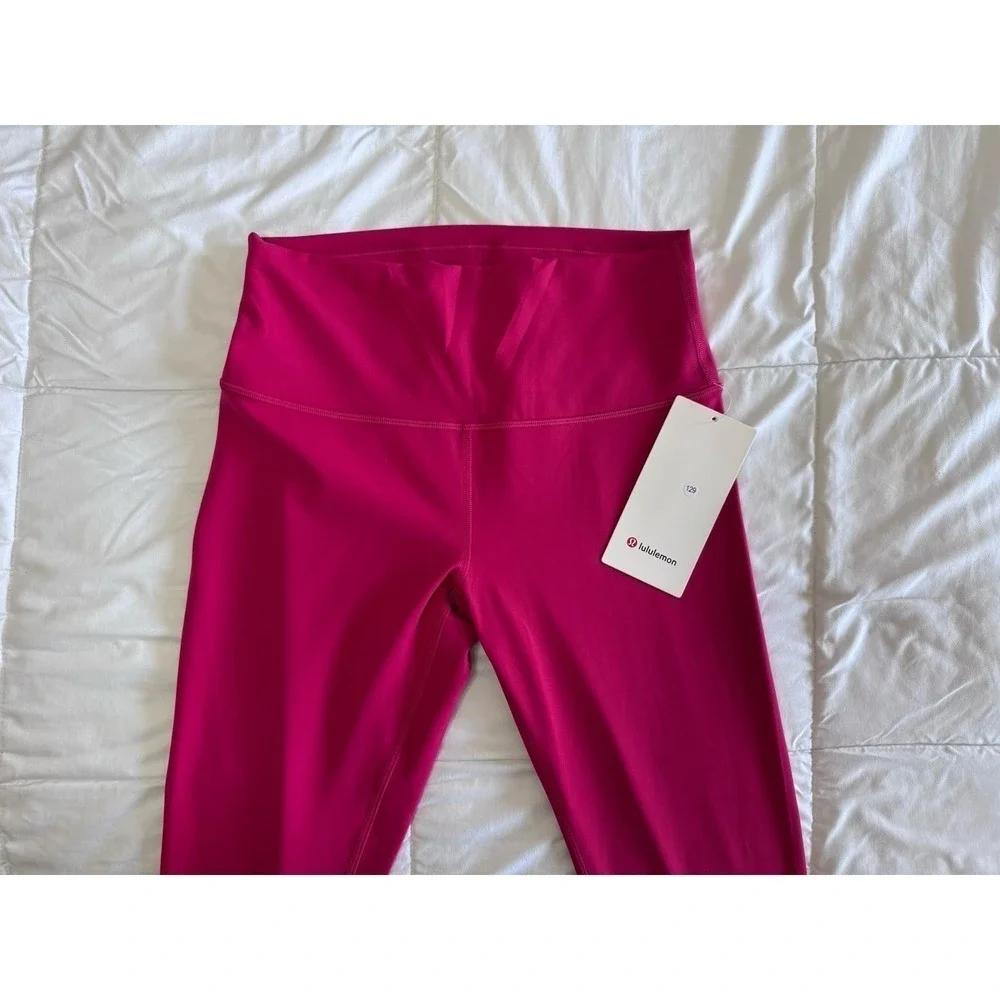 NEW Lululemon Wunder Train HR Tight 28'' Size 8 Leggings Pink Dragon Fruit NWT - Picture 2 of 11